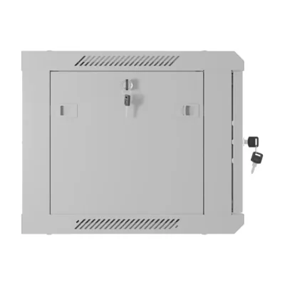 Dulap rack de perete Lanberg 19", 6U, 600x450 mm, ușă perforată, gri