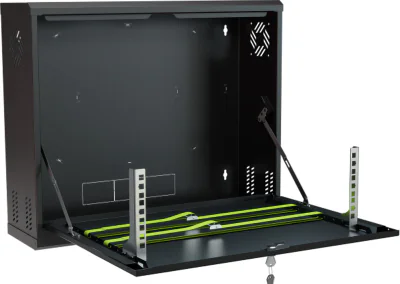 Dulap rack suspendat STALFLEX CR19-3U-180-B, 19", 3 U, înălțime interioară 350 mm