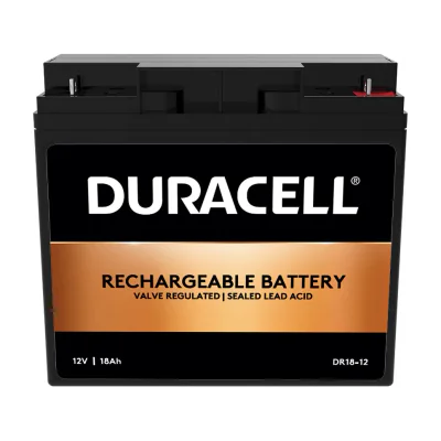 Duracell 12V 18Ah VRLA Battery, 12 V, 18 Ah, 216 Wh, Black, Sealed Lead Acid (VRLA), 18000 mAh