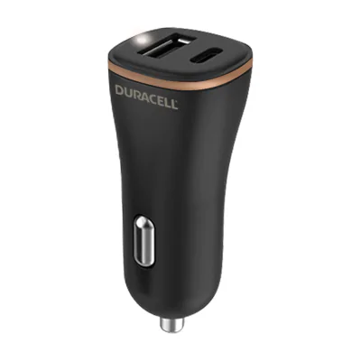 Duracell DR6026A, Auto, Cigar lighter, 5 V, Black