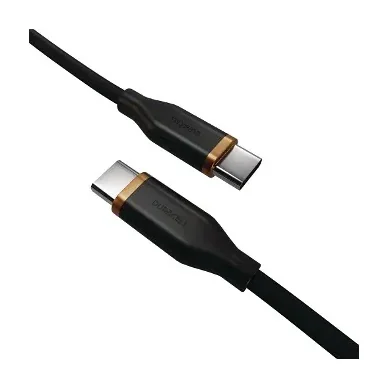 Duracell DRU8020A, 2 m, USB C, USB C, Black