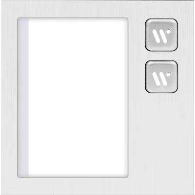 DVC 821/M4-2 - Modul cu 2 butoane de apel mecanice iluminate, pentru instalatii în cadrul DVC 821