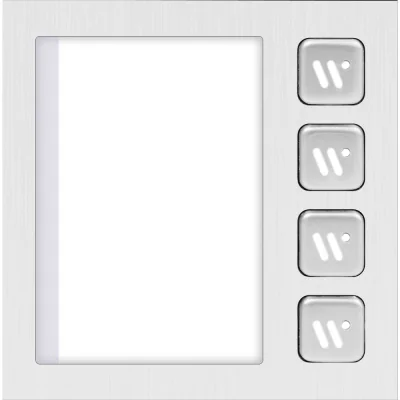 DVC 821/M4-4 - Modul cu 4 butoane de apel mecanice iluminate, pentru instalatii în cadrul DVC 821