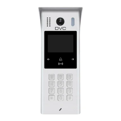DVC DT851/S - Centrală de apel externă multi-intrare cu cameră fisheye de 170° , tastatură, afisaj de 2,8" si cititor de carduri încorporat. Pentru montar
