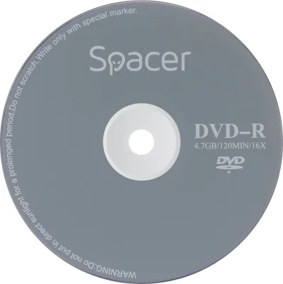 DVD-R SPACER 4.7GB, 120min, viteza 16x, 1 buc, plic, "DVDR01" 8115 001 001 157227.0