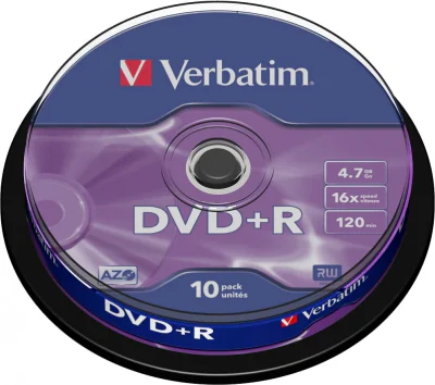 DVD+R VERBATIM 4.7GB, 120min, viteza 16x, 10 buc, Single Layer, spindle, "Matt Silver" "43498" 951763