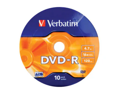 DVD-R VERBATIM, 4.7GB, VITEZA 16X, WAGON, SPINDLE 10 BUC, "43729"