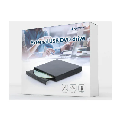 DVD-RW extern, GEMBIRD, interfata USB 2.0, argintiu, "DVD-USB-04"