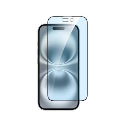 Dviced anti-blue light tempered glass screen protector edge to edge for iPhone 16 with applicator