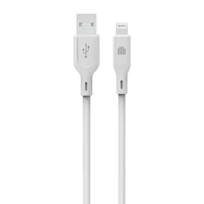 Dviced Cable USB-A to Lightning silicone 1,25m - White