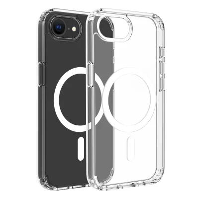 Dviced Magnetic iPhone 17e/16e clear case - White