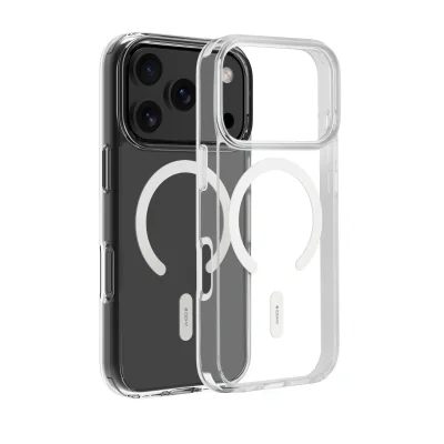 Dviced MagSafe iPhone 17 Pro clear case C - White