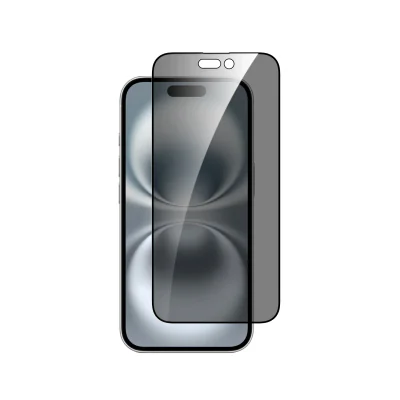 Dviced privacy tempered glass screen protector edge to edge for iPhone 16 with applicator