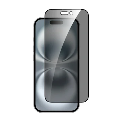 Dviced privacy tempered glass screen protector edge to edge for iPhone 16 with applicator Duo Pack