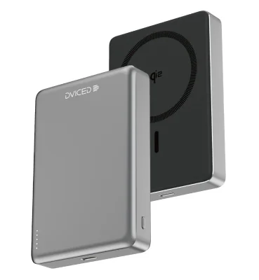 Dviced Qi2 Ultrathin MagSafe Power bank 10000mAh - Black/Grey