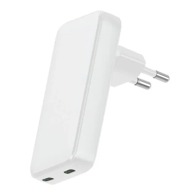 Dviced Slim Wall charger 45W GaN 2 USB-C EU - White