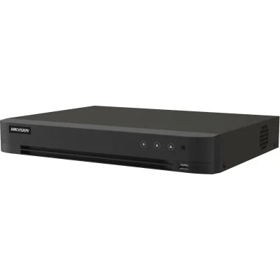 DVR Hikvision AcuSense 8 canale IDS-7208HUHI-M1/X/4A+8/4, compresie video: H.265 Pro+/H.265 Pro/H.265/H.264+/H.264, interfata BNC (1.0 Vp-p, 75 Ω), pana la 16 canalele camera IP, pana la 24-ch 1080P@30fps, 1x SATA max 12TB, alimentare: 12 VDC, 2 A, d