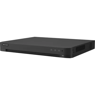 DVR Hikvision AcuSense 8 canale IDS-7208HUHI-M2/PXT/4A+8/4ALM, compresie video: H.265 Pro+/H.265 Pro/H.265/H.264+/H.264, interfata BNC (1.0 Vp-p, 75 Ω), pana la 16 canalele camera IP, pana la 24-ch 1080P@30fps, 2x SATA max 12TB, alimentare: 48 VDC, 2