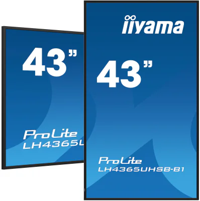 Ecran Profesional IPS LED iiyama ProLite 42.5" LH4365UHSB-B1, UHD (3840 x 2160), HDMI, DisplayPort, Boxe (Negru) "LH4365UHSB-B1"