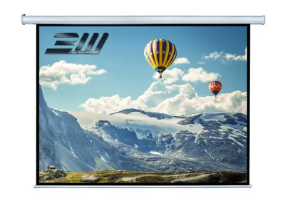 Ecran proiectie electric, perete/tavan, 200 x 200 cm, BlackMount, Format 1:1