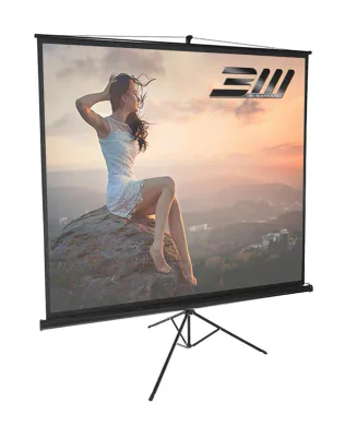 Ecran proiectie trepied, 180 x 180 cm, BlackMount, Format 1:1