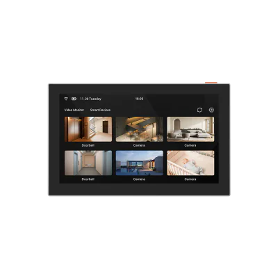 Ecran smart 7'' wireless Ezviz SD7, rezolutie: 1024 × 600, capacitate baterie: 4600 mAh, microfon si difuzor incorporat, wireless: IEEE802.11b, 802.11g, 802.11n, fregventa: 2.4 GHz ~ 2.4835 GHz, dimensiuni: 180.3 × 111.6 × 15.6 mm