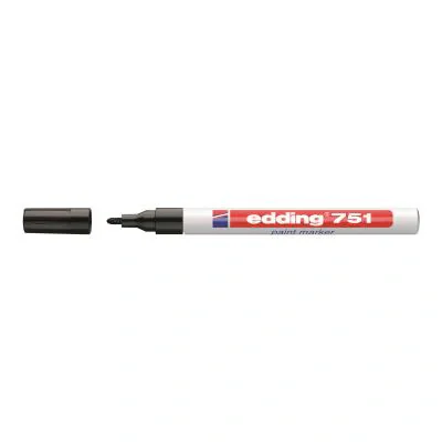 Edding 751 Paint Marker Black Schwarz (4-751001) (4751001)