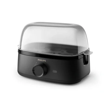 Philips 3000 series Egg Cooker HD9137/90 Perfectly cooked eggs, every day, 6 egg(s), Polypropylene (PP), Rotary, 0.75 m, Grey, 400 W