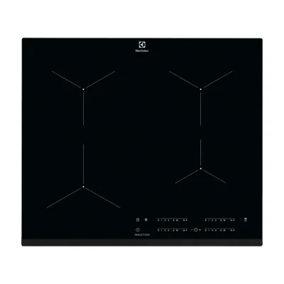 Electrolux EIT61443B, Black, Built-in, Zone induction hob, Glass, 4 zone(s), 4 zone(s)
