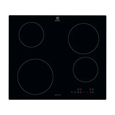 Electrolux LIB60424CK, Black, Built-in, 60 cm, Zone induction hob, Glass, 4 zone(s)