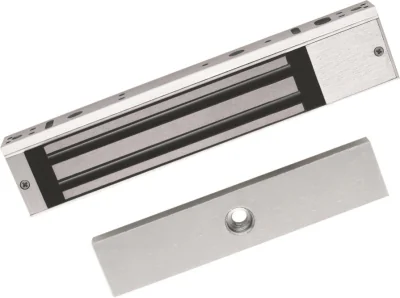 Electromagnet de forta  Hikvision DS-K4H258S; Forta de retinere: 280kg; alimentare 12V; amperaj: 340mA; Dimensiuni: 238mm × 45mm ×25mm; Greutate: 2.1kg