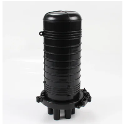 Enclosure de exterior, montare pe stalp/perete pentru max. 96 imbinari, 3 intrari rotunde + 1 iesire ovala, echipat cu o caseta pentru 24 suduri - EMTEX "LK-F102H"