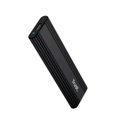 Enclosure Trust USB-C M.2 SSD, conectori USB-C, USB-A, viteza USB 10000 Mbps, lungime cablu 10cm, negru