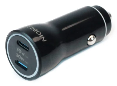 ENERGY CHARGER - 60W CAR/CHARGER - 2 USB C - SOFT BAG