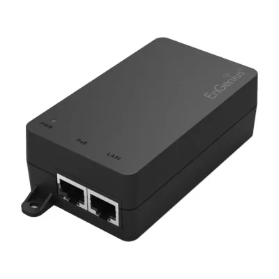 EnGenius PoE adapter 1 port GbE 110~240VAC-in 802.af/at, 54V/0.6A-out, Fast Ethernet, Gigabit Ethernet, 10,100,1000 Mbit/s, IEEE 802.3af, IEEE 802.3at, Full, Black, 100 m