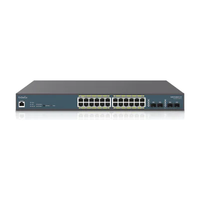 EnGenius Switch 24-port GbE PoE.af/at(+) 410W 4xSFP L2 19i, Managed, L2/L3, Gigabit Ethernet (10/100/1000), Power over Ethernet (PoE)