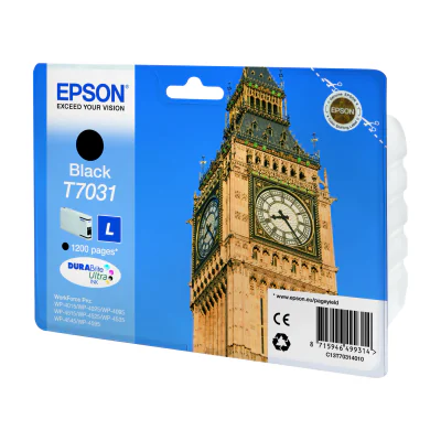 Epson Big Ben Ink Cartridge L Black 1.2k, Standard Yield, Black, Pigment-based ink, 24 ml, 1 pc(s), Single pack