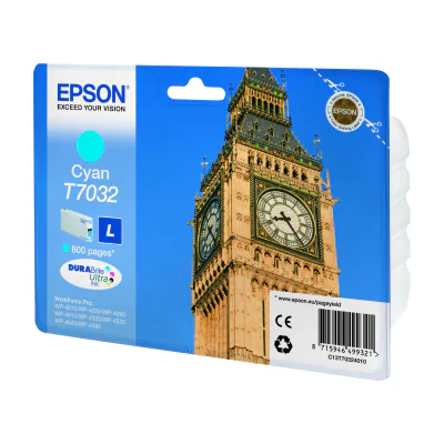 Epson Big Ben Ink Cartridge L Cyan 0.8k, Standard Yield, Cyan, 9.6 ml, 1 pc(s), Single pack