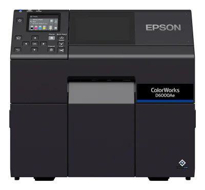 Epson ColorWorks D6000Ae, Thermal transfer, 1200 x 1200 DPI, 119 mm/sec, Colour, Wired, Black