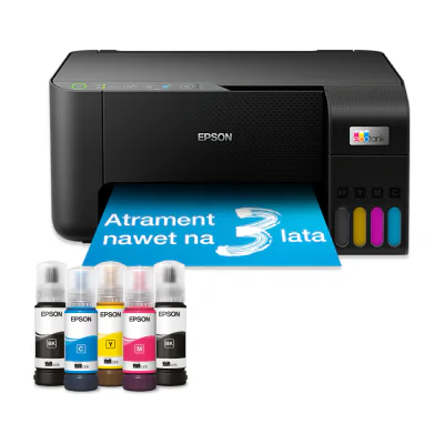 Epson EcoTank L3270, Inkjet, Colour printing, 5760 x 1440 DPI, A4, Direct printing, Black