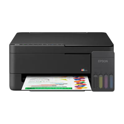 Epson EcoTank L3350, Inkjet, Colour printing, 5760 x 1440 DPI, A4, Direct printing, Black