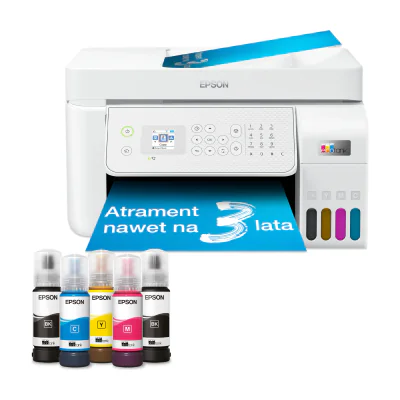 Epson EcoTank L5316, Inkjet, Colour printing, 5760 x 1440 DPI, A4, Direct printing, White