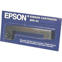 Epson ERC22B Ribbon Cartridge for M-180/190 series, longlife, black, Epson M180/182/183/185/190/191/192/195, Black, Black, China, Epson, 80 mm