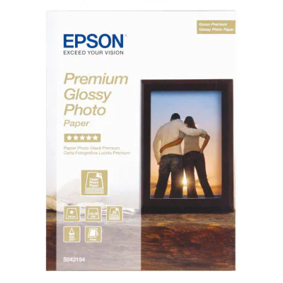 EPSON Hârtie fotografică lucioasă premium Epson (130 x 180 mm), 255 g/m2, 30 de coli