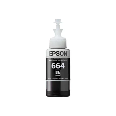 Epson T6641 Black ink bottle 70ml, Original, Black, Epson L100/L110/L200/L300/L355/L550, Indonesia, 1 pc(s), 62 mm