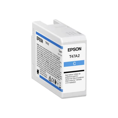 Epson Singlepack Cyan T47A2 UltraChrome Pro 10 ink 50ml, Standard Yield, Cyan, Pigment-based ink, 50 ml, 1 pc(s), Single pack