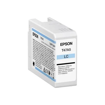 Epson Singlepack Light Cyan T47A5 UltraChrome Pro 10 ink 50ml, Standard Yield, Cyan, Pigment-based ink, 50 ml, 1 pc(s), Single pack