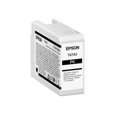 Epson Singlepack Photo Black T47A1 UltraChrome Pro 10 ink 50ml, Standard Yield, Black, Pigment-based ink, 50 ml, 1 pc(s), Single pack