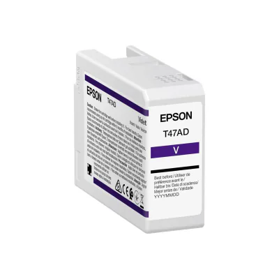 Epson Singlepack Violet T47AD UltraChrome Pro 10 ink 50ml, Standard Yield, Violet, 50 ml, 1 pc(s), Single pack