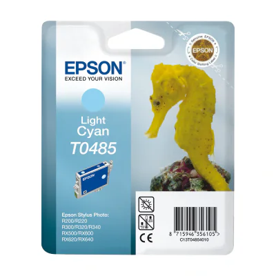 Epson Seahorse Singlepack Light Cyan T0485, Cyan, Pigment-based ink, 13 ml, 1 pc(s), Single pack